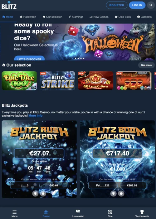 Casino en ligne premium avec croupiers en direct et jeux de table VIP